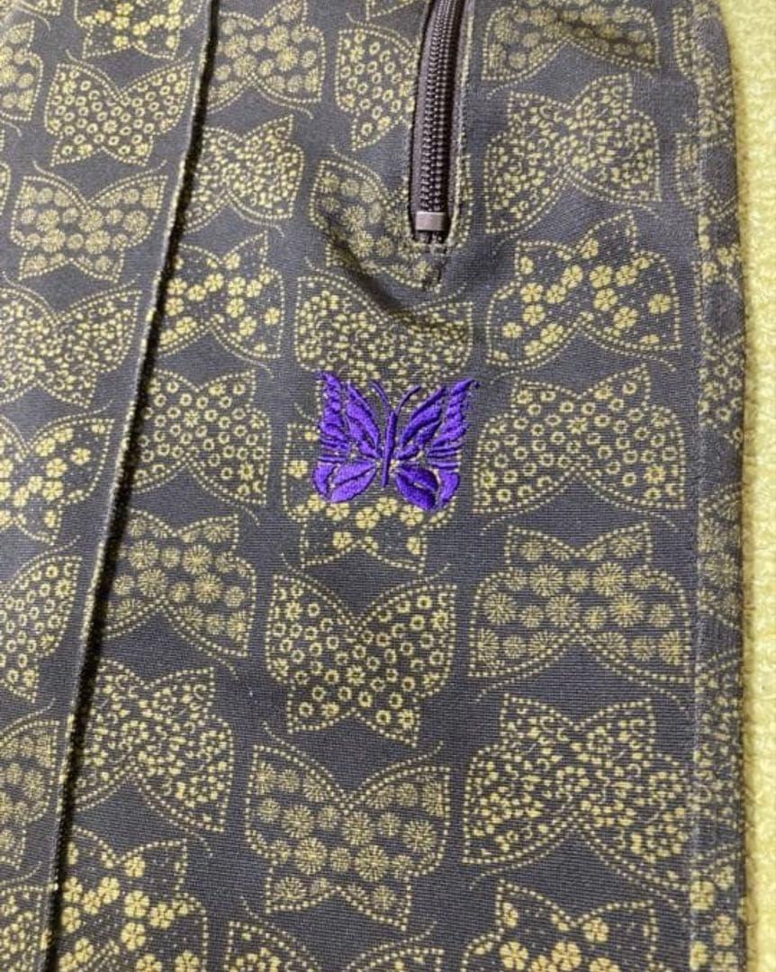 【美品】Needles トラックパンツ　蝶小紋　カプセルコレクション