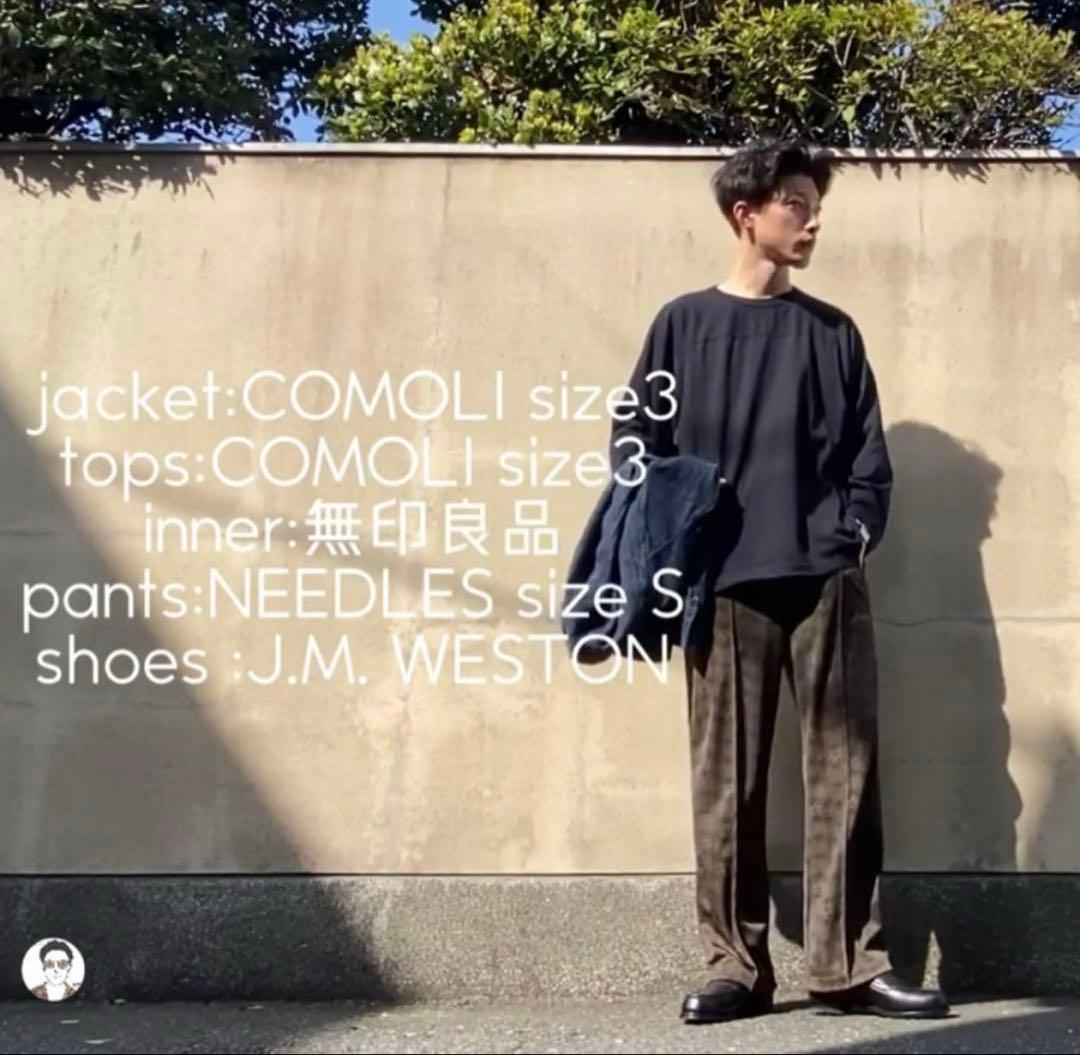 【美品】Needles トラックパンツ　蝶小紋　カプセルコレクション