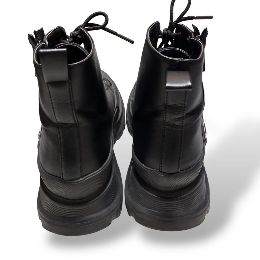 靴 1PIU1UGUALE3 sidezip boots BLK 27cm
