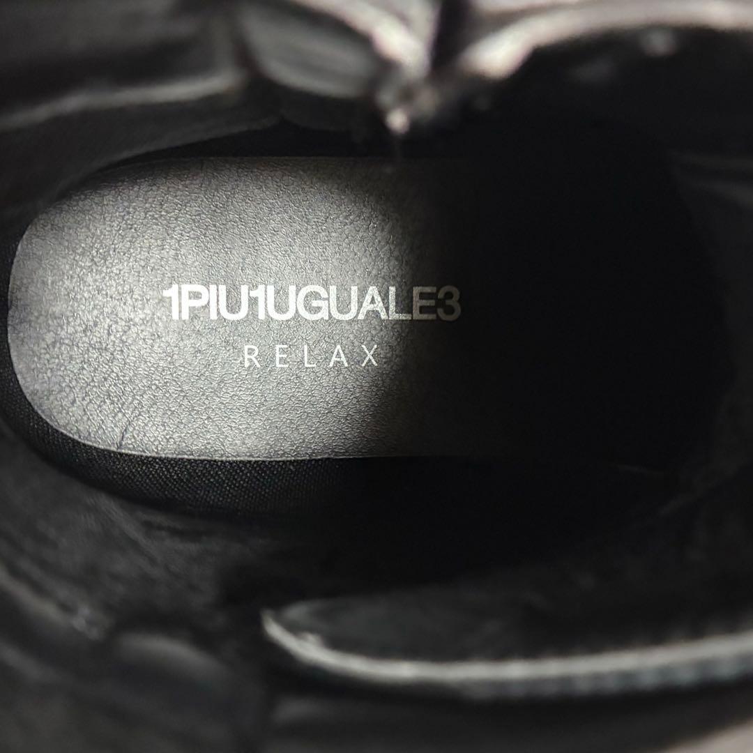 靴 1PIU1UGUALE3 sidezip boots BLK 27cm