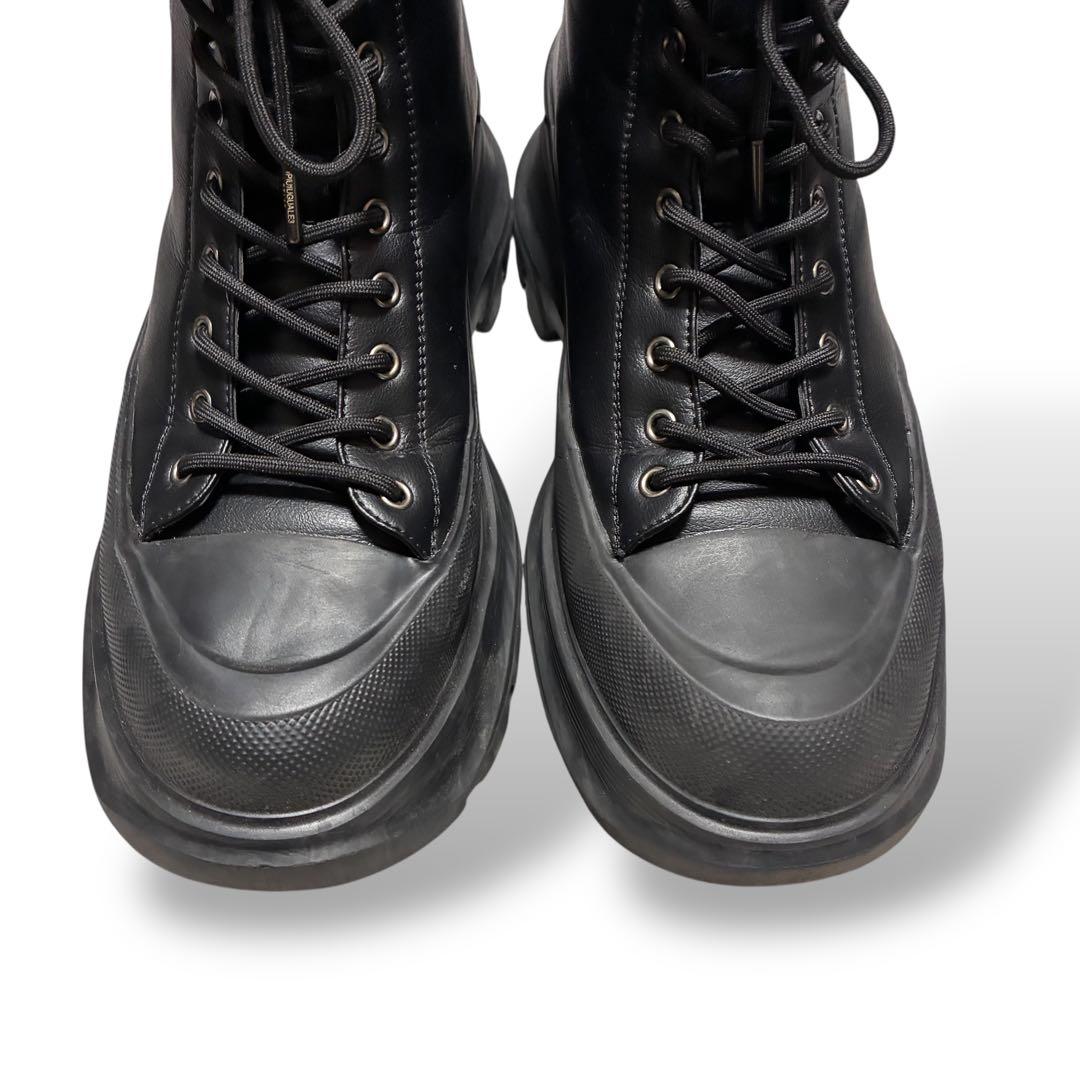 靴 1PIU1UGUALE3 sidezip boots BLK 27cm