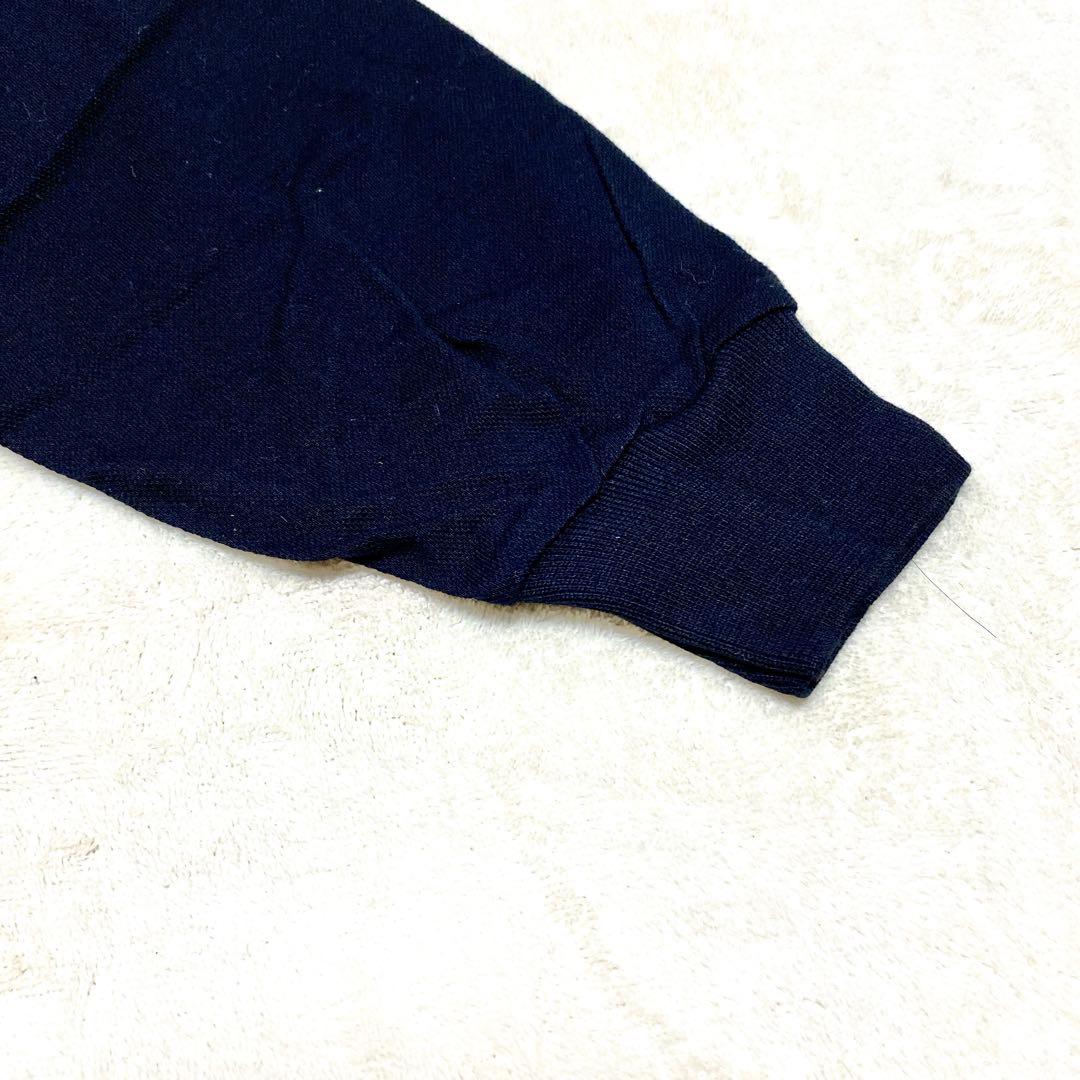 イヴ・サンローラン 長袖 ポロシャツ ワンポイント刺繍 ブラック YSL 新品