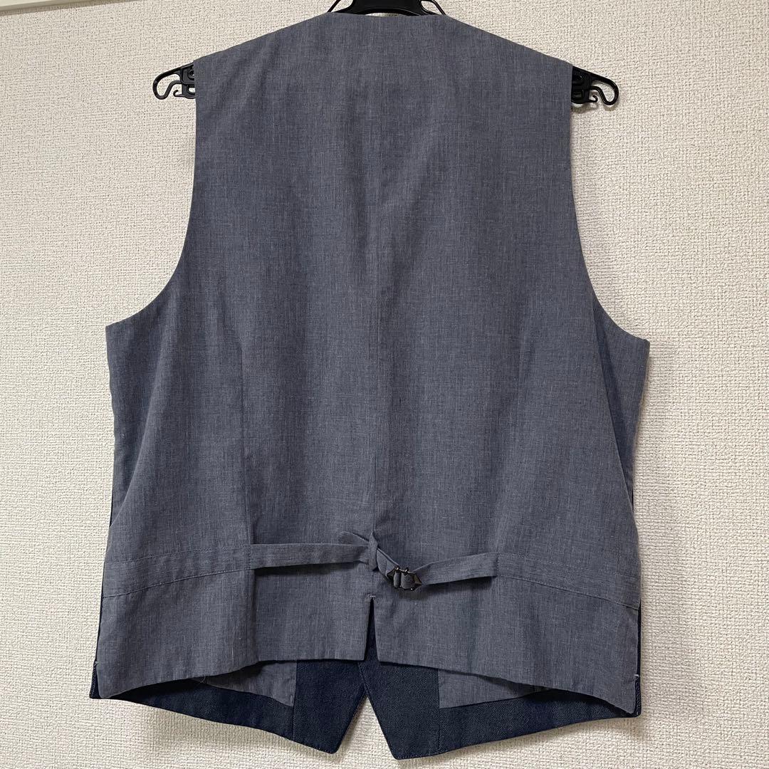 BEAMS HEART メンズスーツ　3点セット　デニム風　クリーニング済み