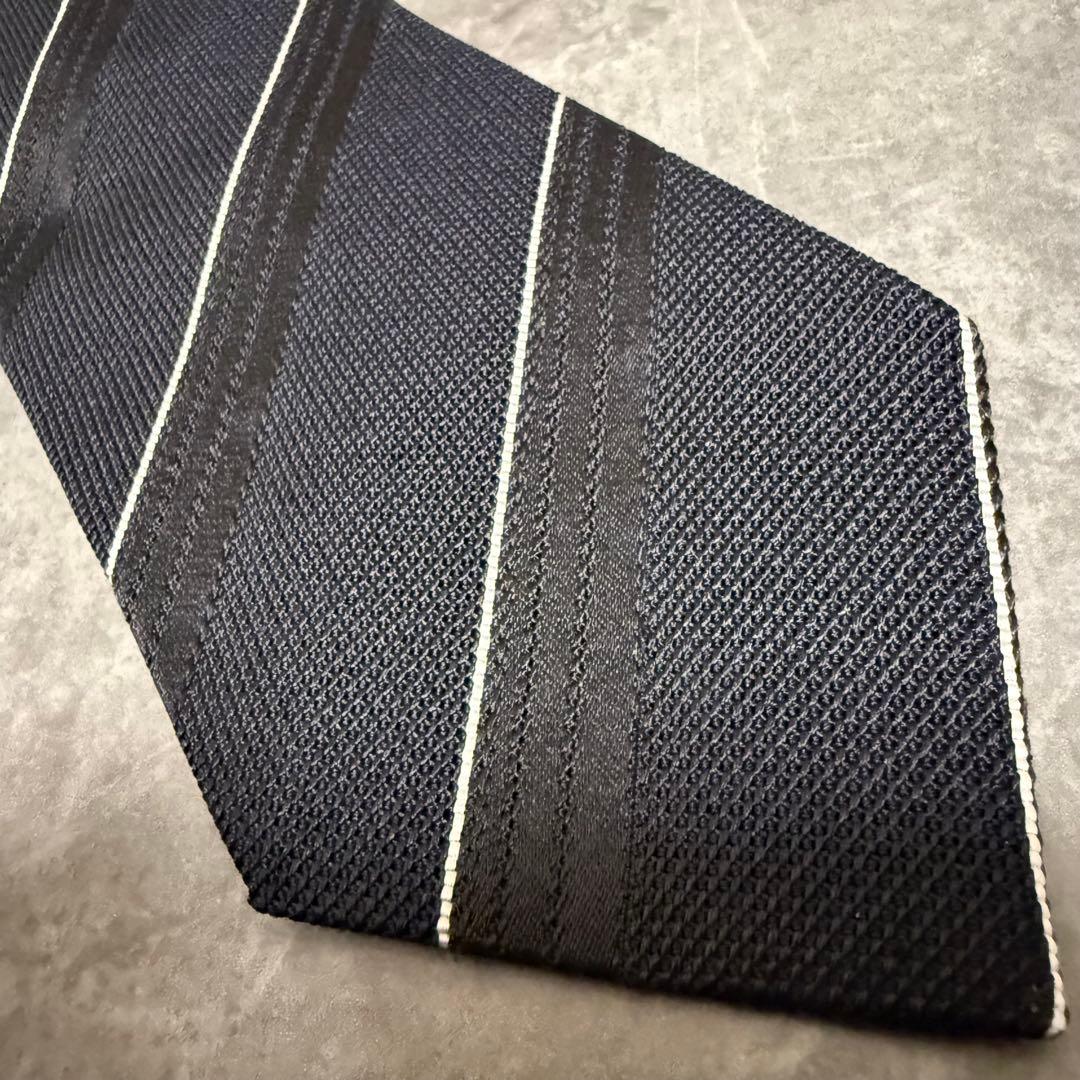 【✨極美品✨】TOM FORD トムフォード ネクタイ ストライプ ブラック 黒