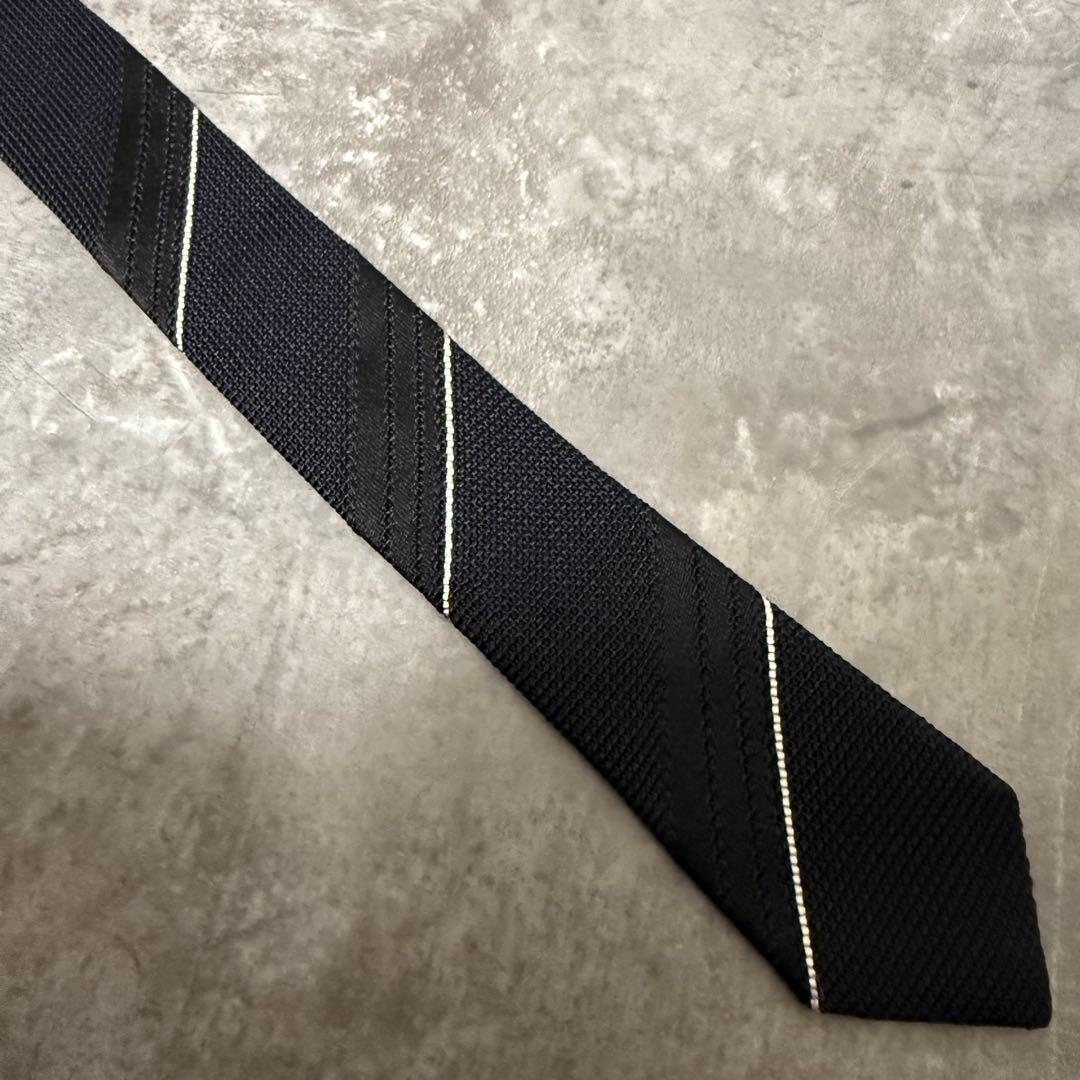【✨極美品✨】TOM FORD トムフォード ネクタイ ストライプ ブラック 黒