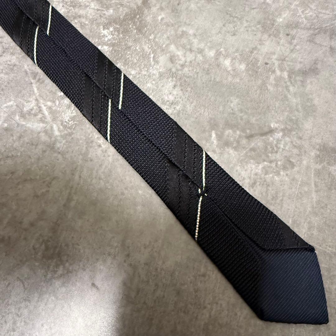 【✨極美品✨】TOM FORD トムフォード ネクタイ ストライプ ブラック 黒