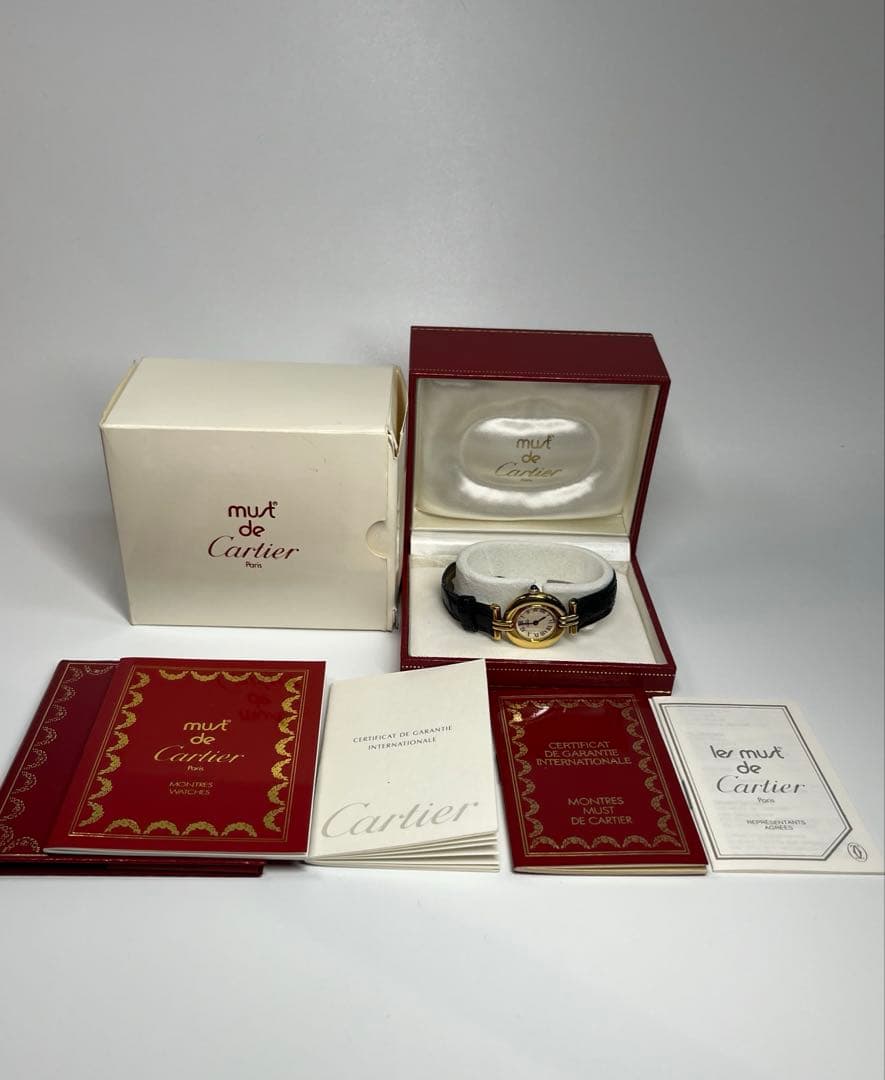 Cartier カルティエ マストコリゼ ヴェルメイユ アイボリレディース腕時計