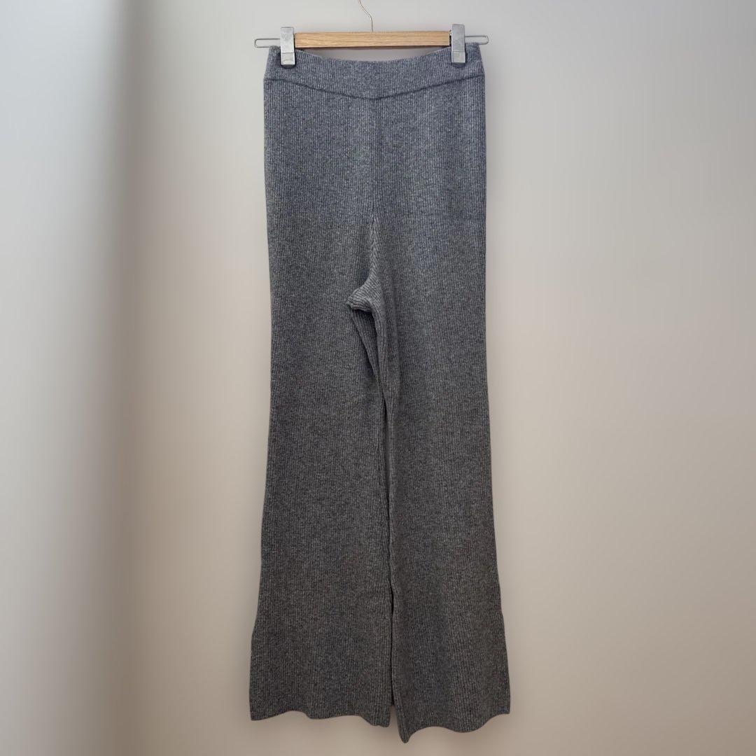 L'Appartement KNIT PANTS グレー