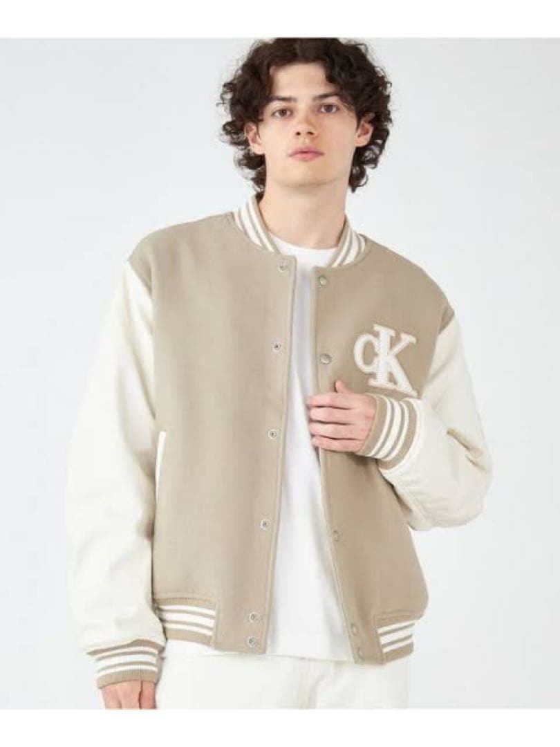 カルバンクライン スタジャン ボンバージャケット XL 年末年始セール