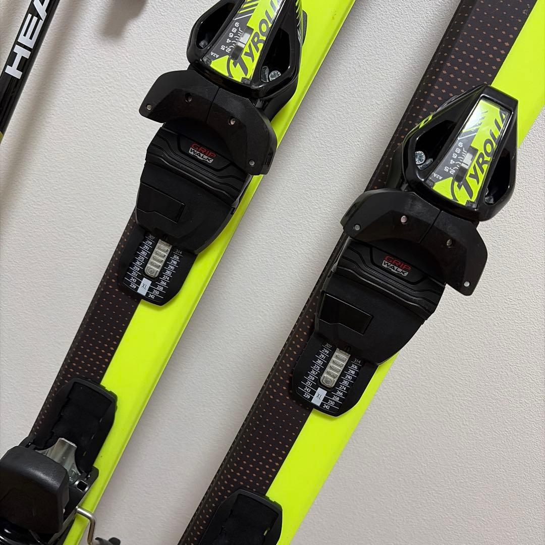 HEAD V-SHAPE V2 163cm スキー板 ストック&ブーツセット