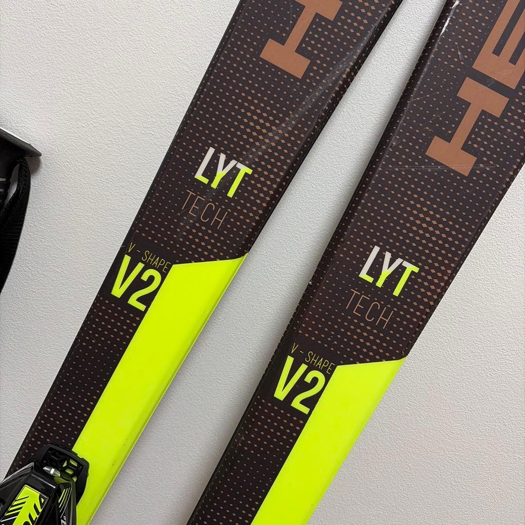 HEAD V-SHAPE V2 163cm スキー板 ストック&ブーツセット