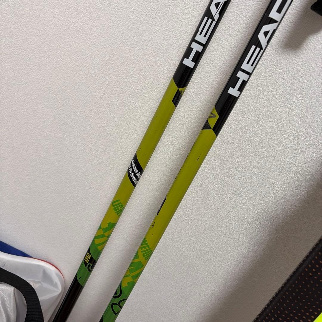 HEAD V-SHAPE V2 163cm スキー板 ストック&ブーツセット