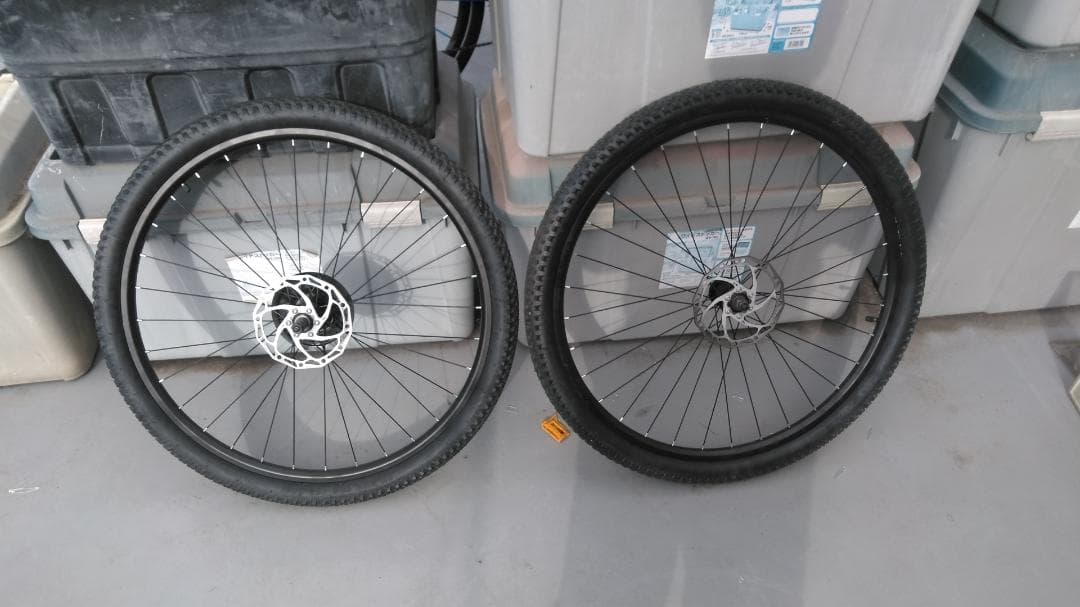 送料無料 新品　27.5インチ　前後ホイール　MTBタイヤ、ディスク、スプロケ有