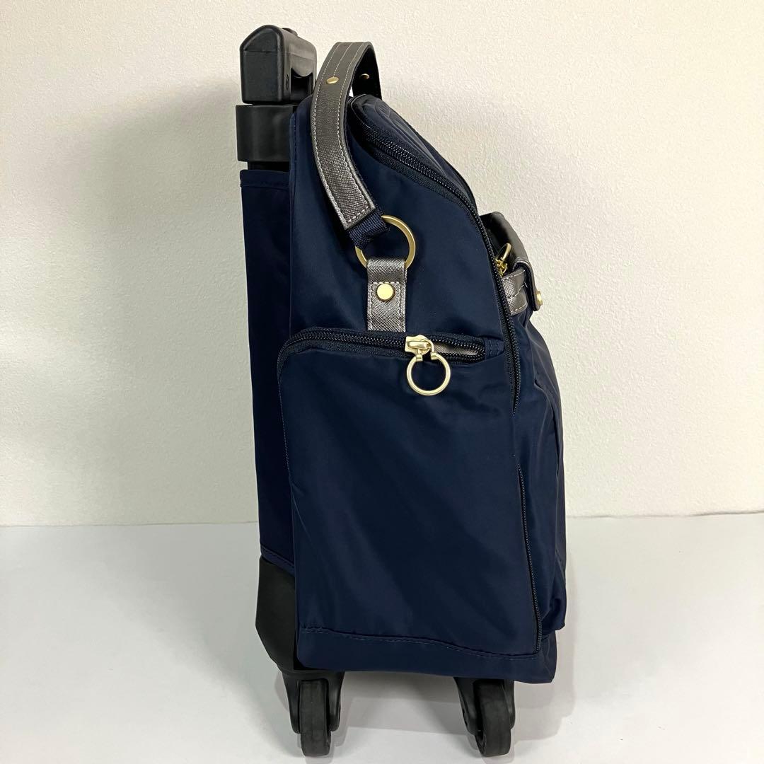 タグ付き 未使用級 エース ACE キャリーバッグ 4輪　ネイビー　コンパクト