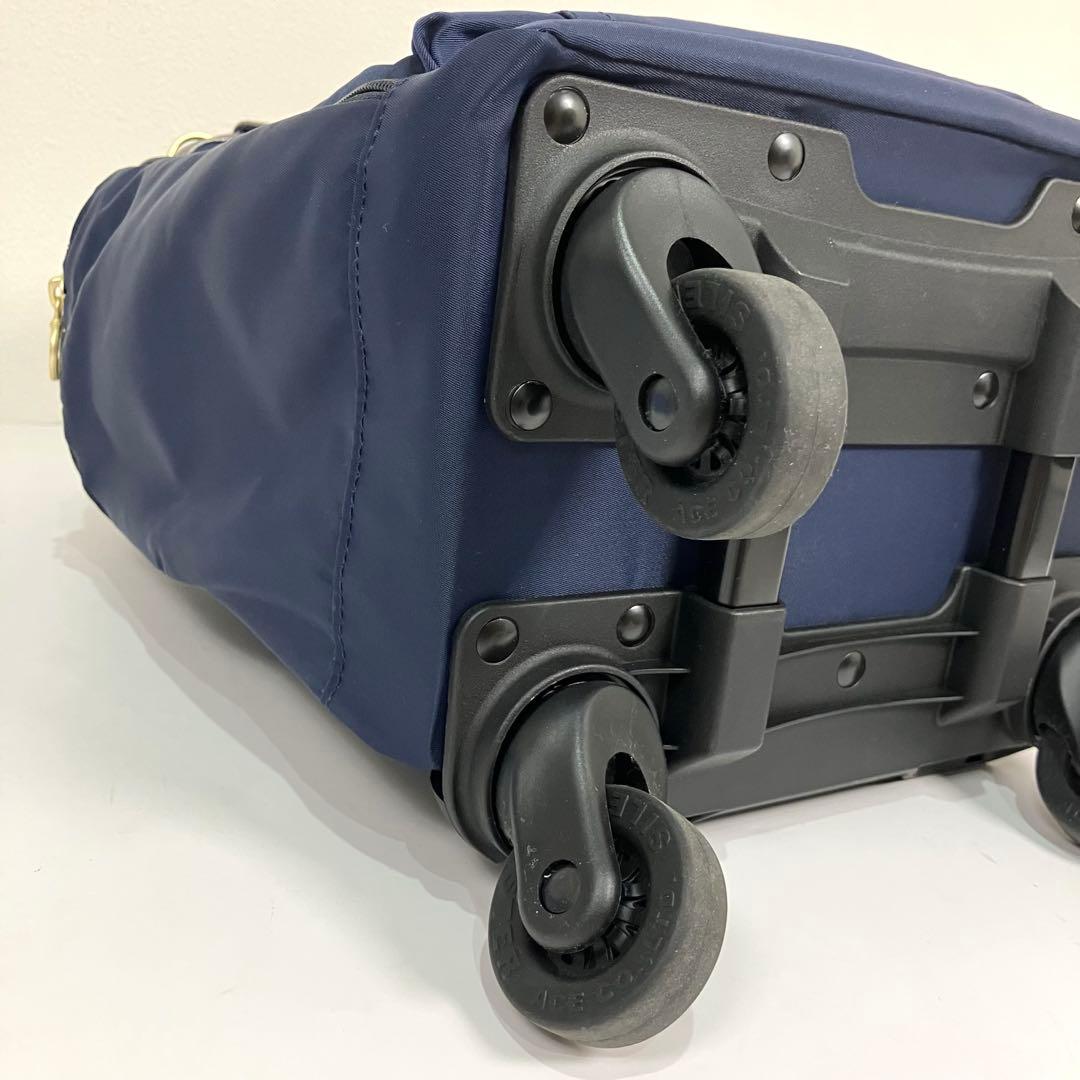 タグ付き 未使用級 エース ACE キャリーバッグ 4輪　ネイビー　コンパクト