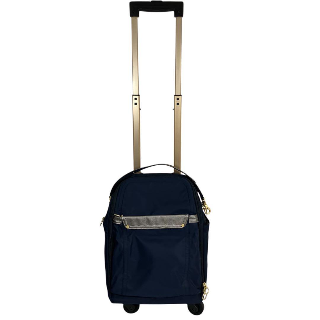 タグ付き 未使用級 エース ACE キャリーバッグ 4輪　ネイビー　コンパクト