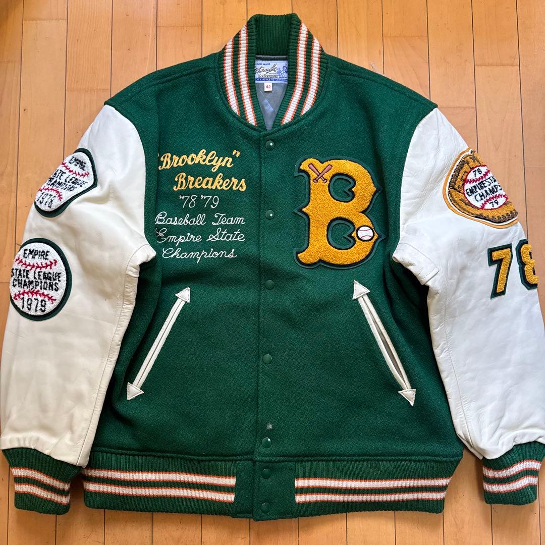 【美品】WHITESVILLE スタジャン セミデコ 美品 42