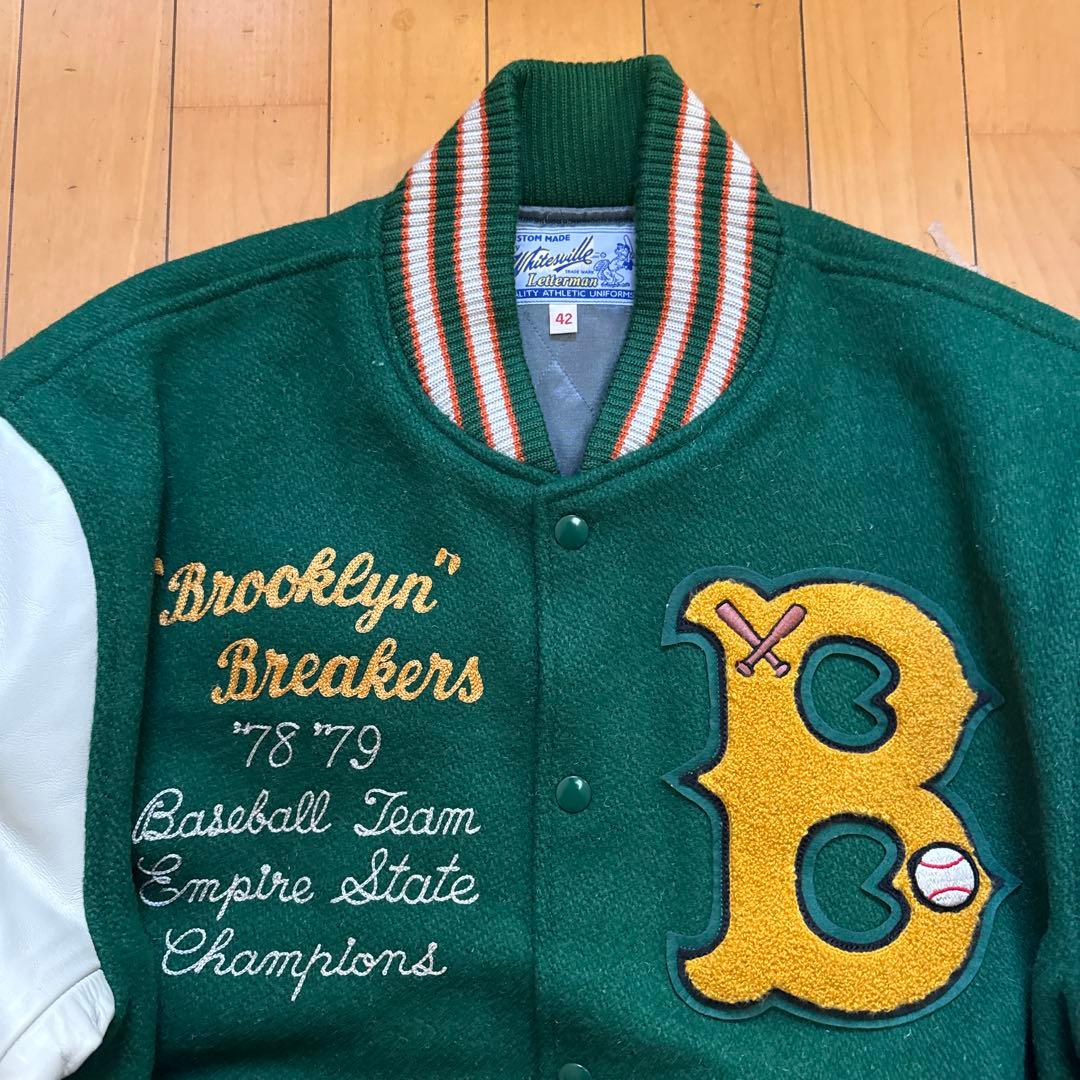 【美品】WHITESVILLE スタジャン セミデコ 美品 42