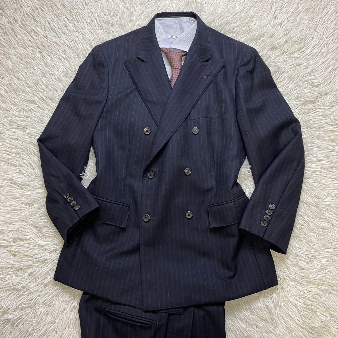 け*ん様 美品 Jプレス ストライプ スーツ セットアップ ダブルブレスト L相