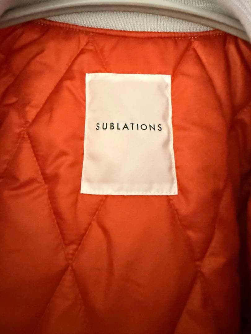 SUBLATIONS MA-1 フライトジャケット ホワイト