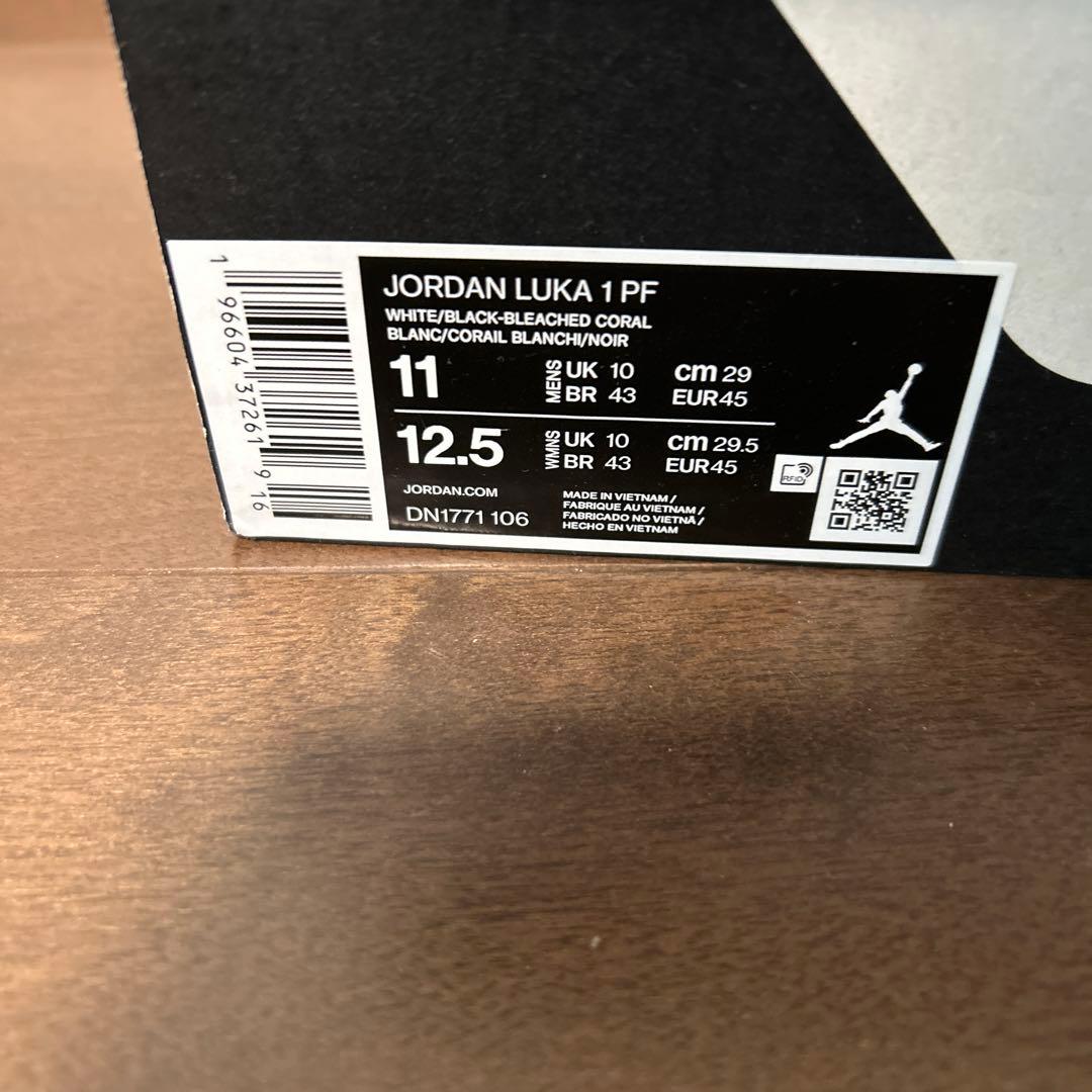 LUKA１　Jordan バスケットボールシューズ ホワイト/ピンク