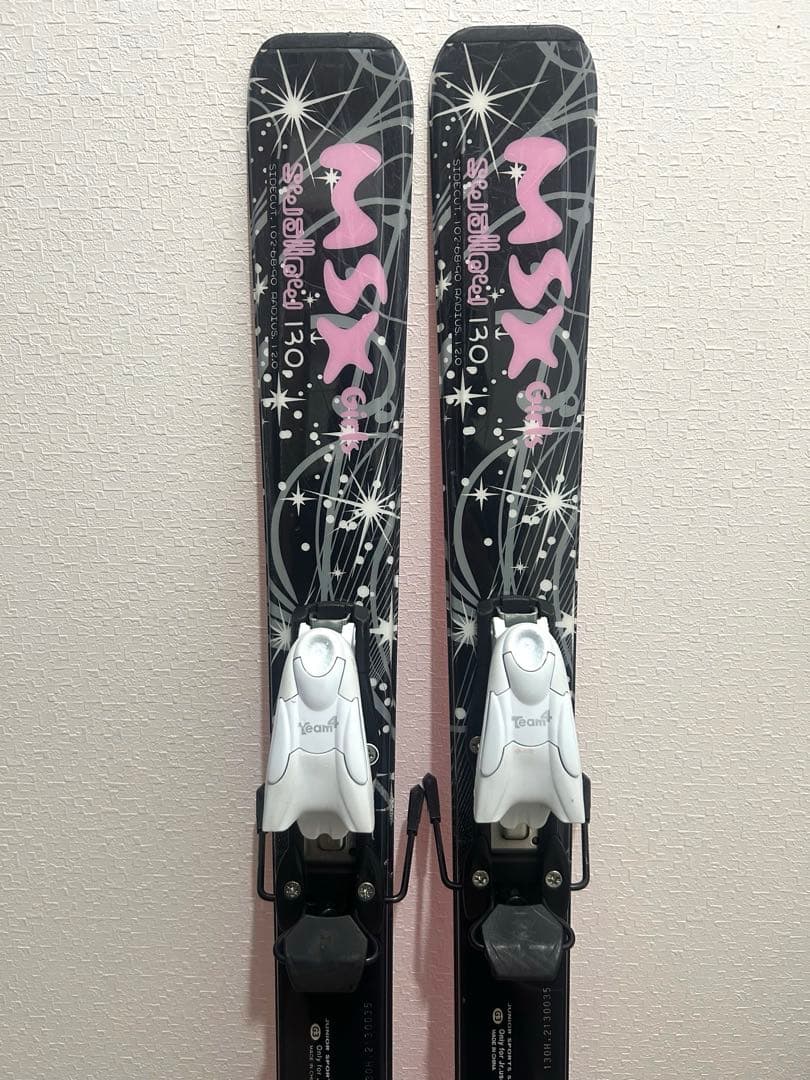 スワロー ジュニア スキー調整可能ビンディングセット MSX GIRLS 130