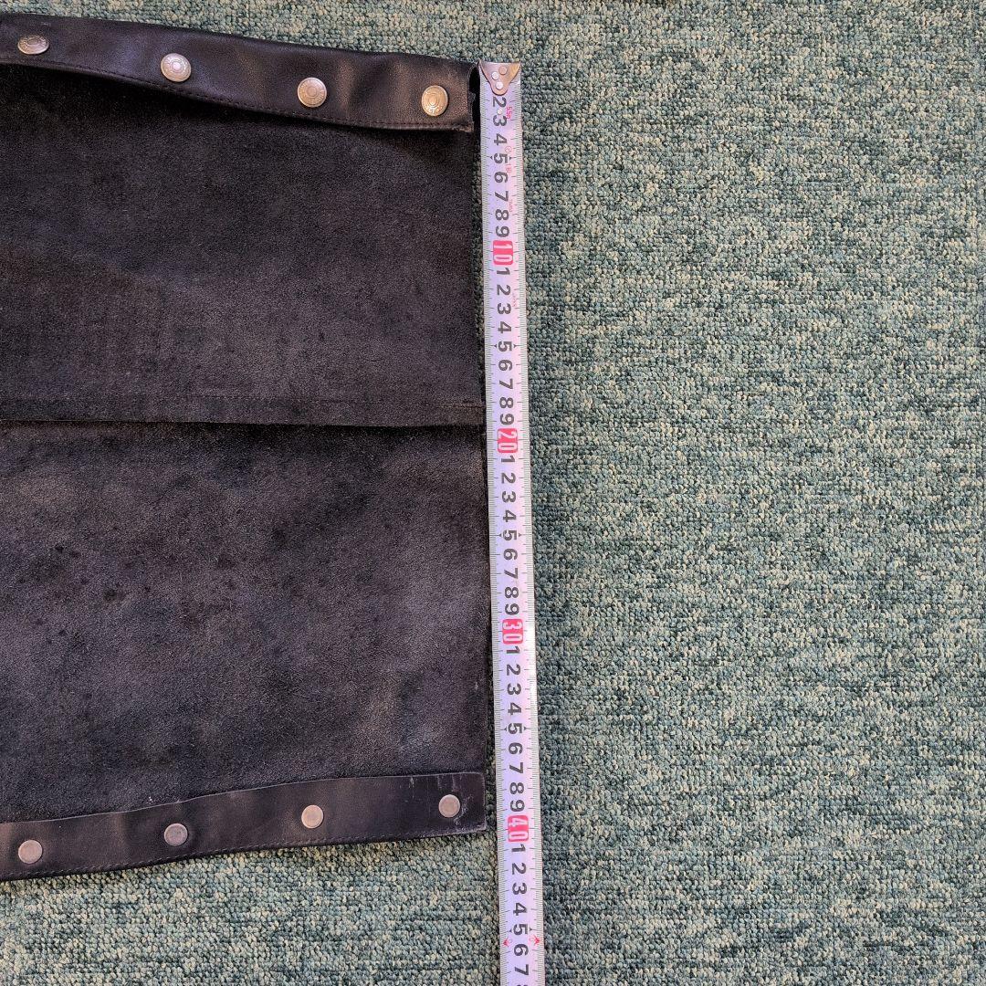 Schott ブラックレザー チャップス S