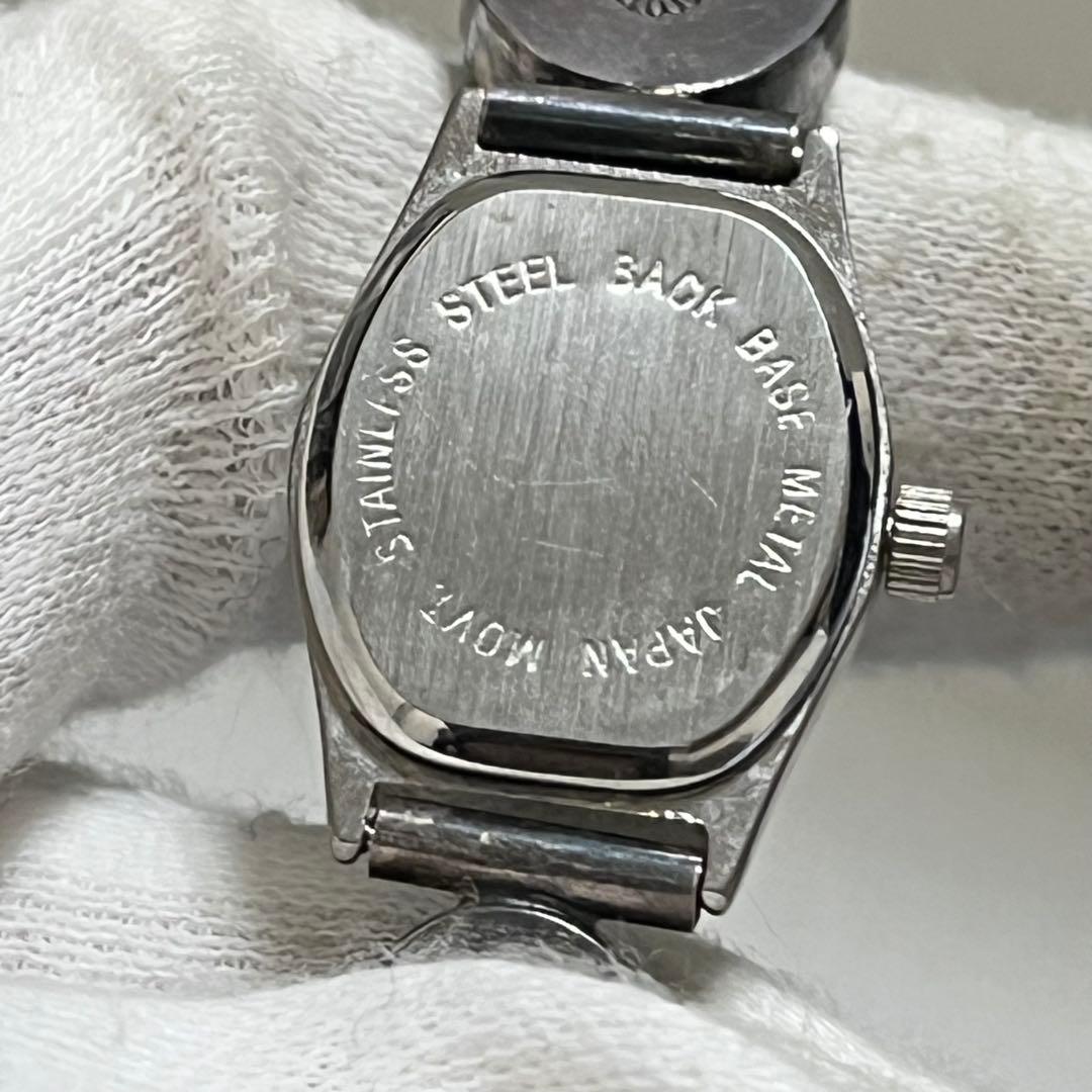 ジュエリーウォッチ　動作品　シルバー装飾　天然石風　一点もの　アクセサリー感覚