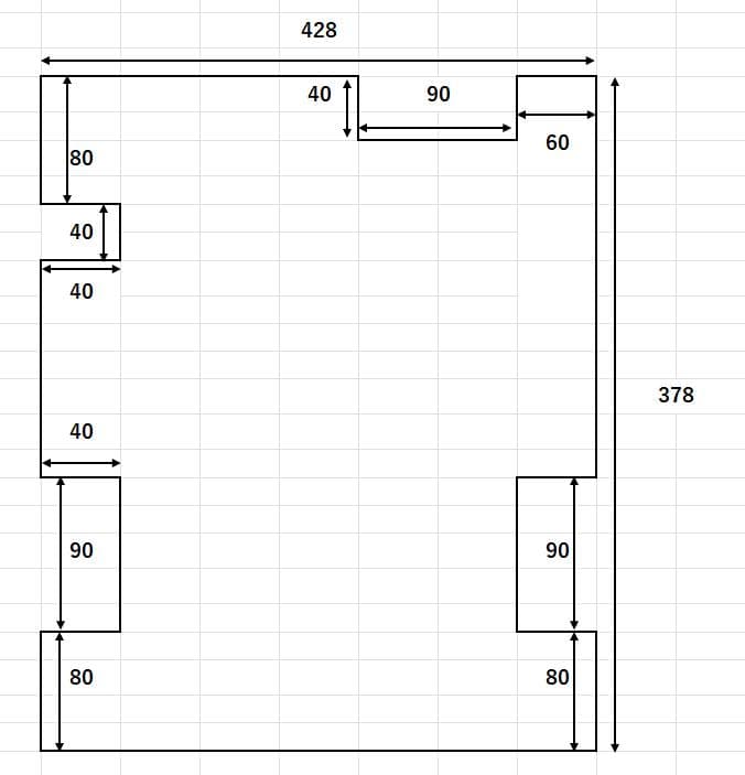 アクリル水槽　400×450×450　板厚6㎜
