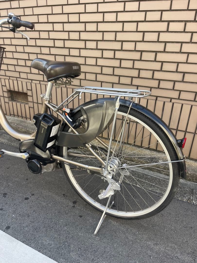 【週末限定】電動アシスト自転車 シルバー 前バスケット付き