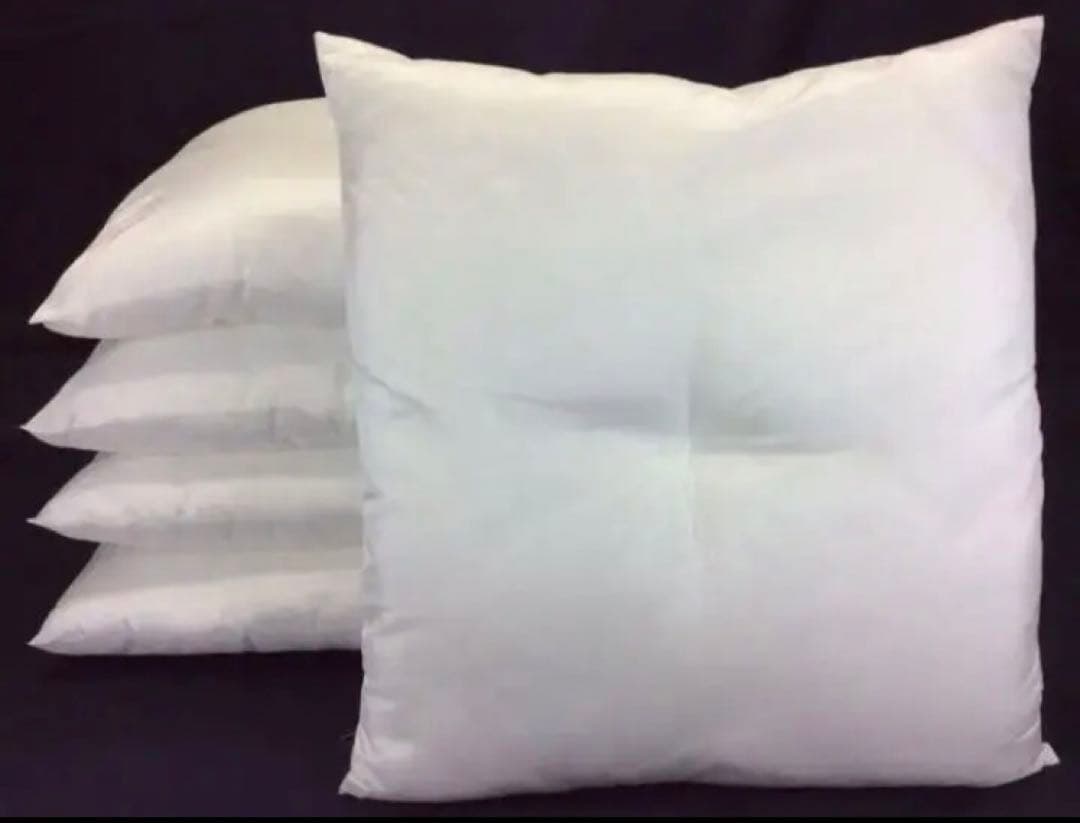 ヌード座布団 55×59㎝ 中身本体 5枚座布団カバーブラウン5枚