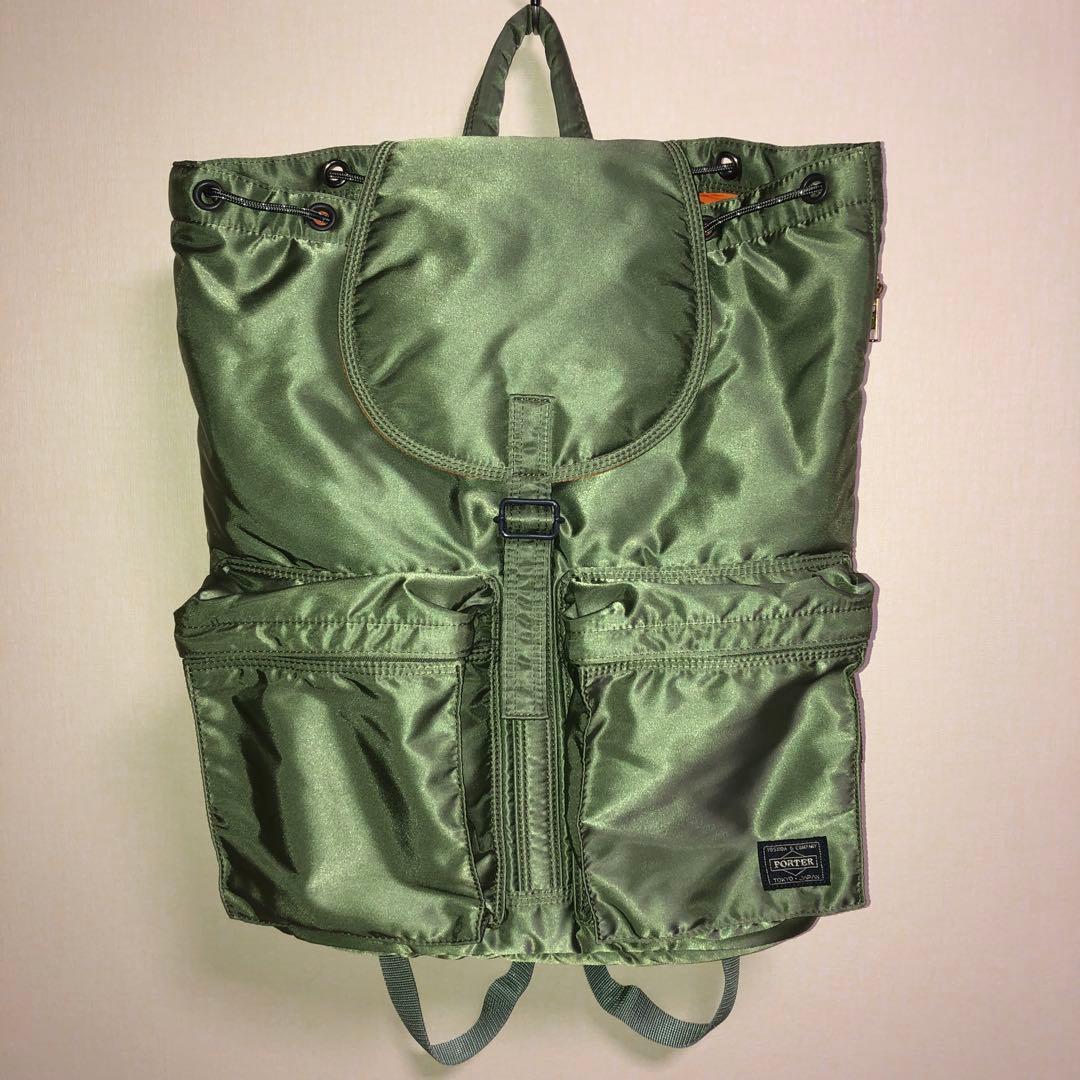 新品同様✨希少 ポーター タンカー リュック 大容量 A4可 セージ 吉田カバン