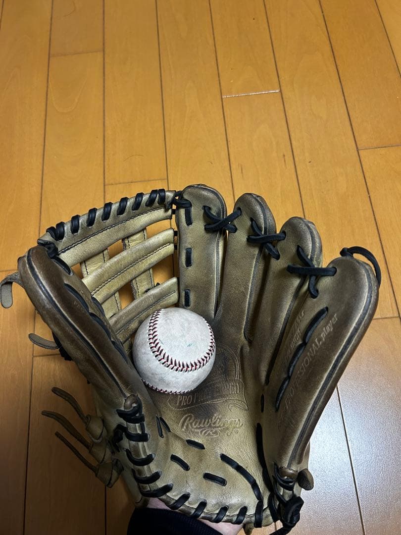 Rawlings ベージュ 硬式外野用グローブ