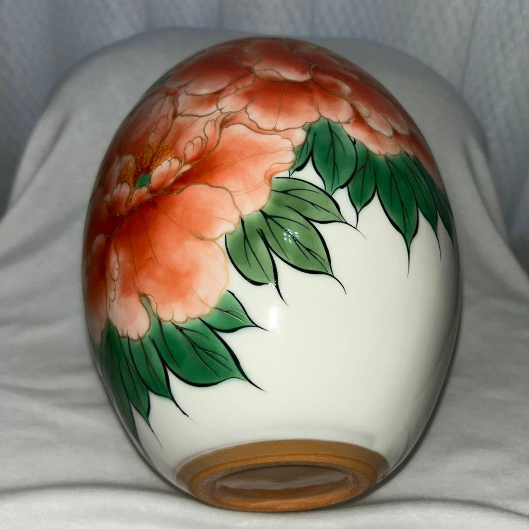 ★ haru★陶葊　花瓶　牡丹　陶あん