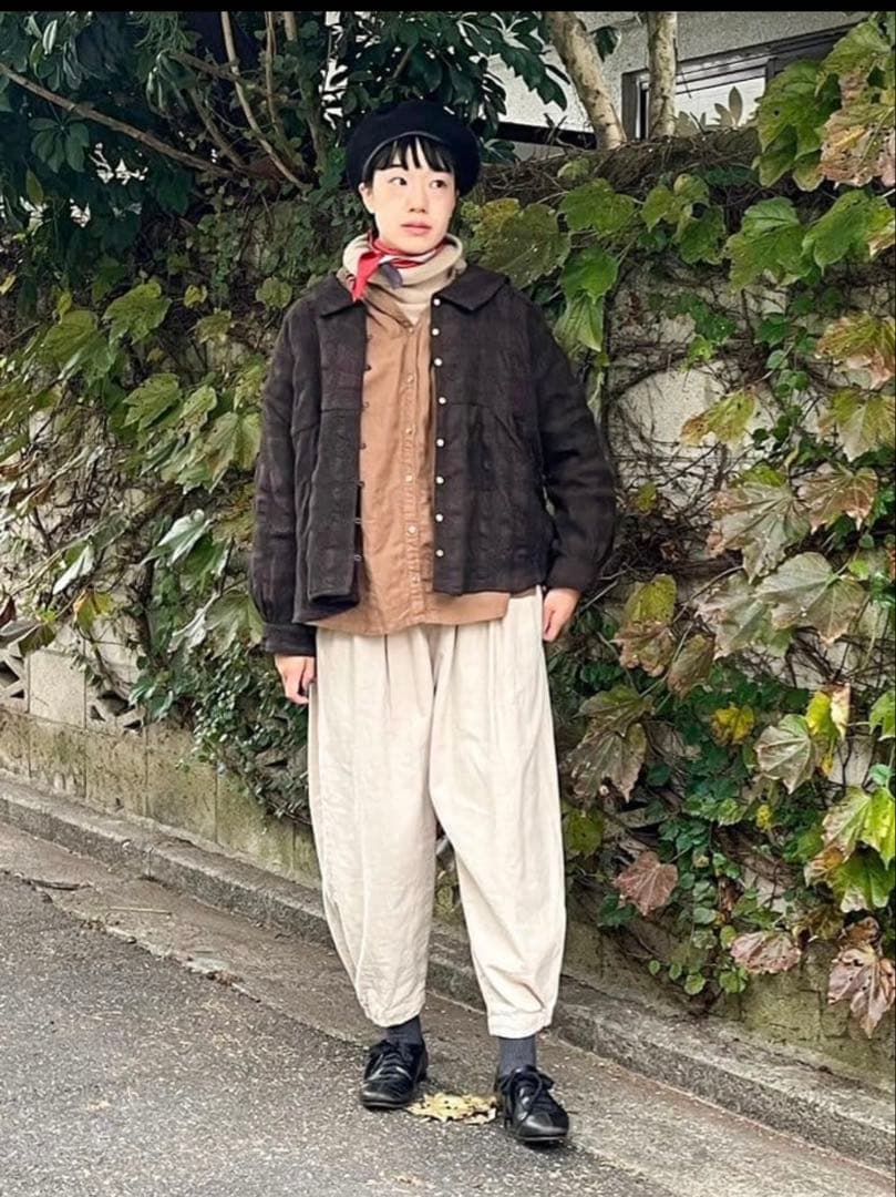 専用です美品 ネストローブ♥️UpcycleLino起毛ヘムサイドゴムパンツ