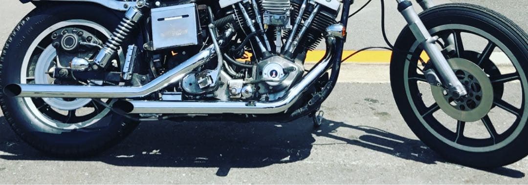 ハーレー　ショベル　ステンレス マフラー （パウコ）