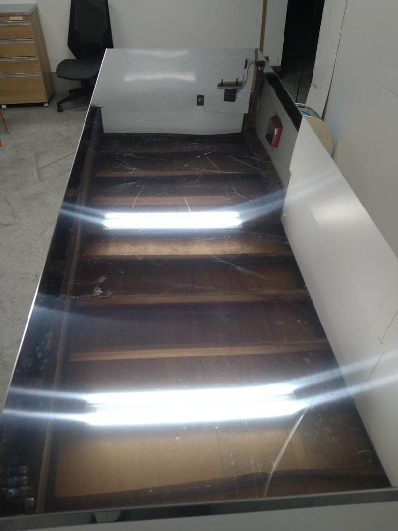 ◎7063 ステンレス天板頑丈ハイカウンター幅120WH