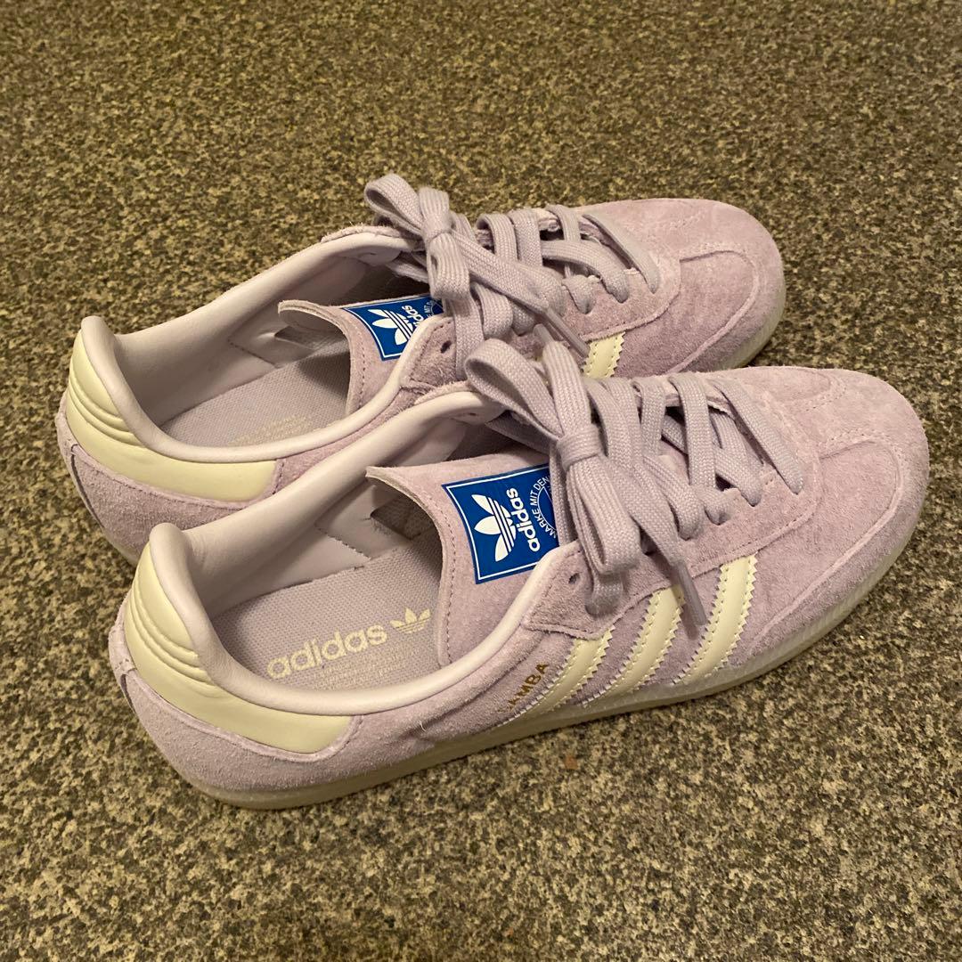 靴 adidas SAMBA OG Silver Dawn purple 23.5
