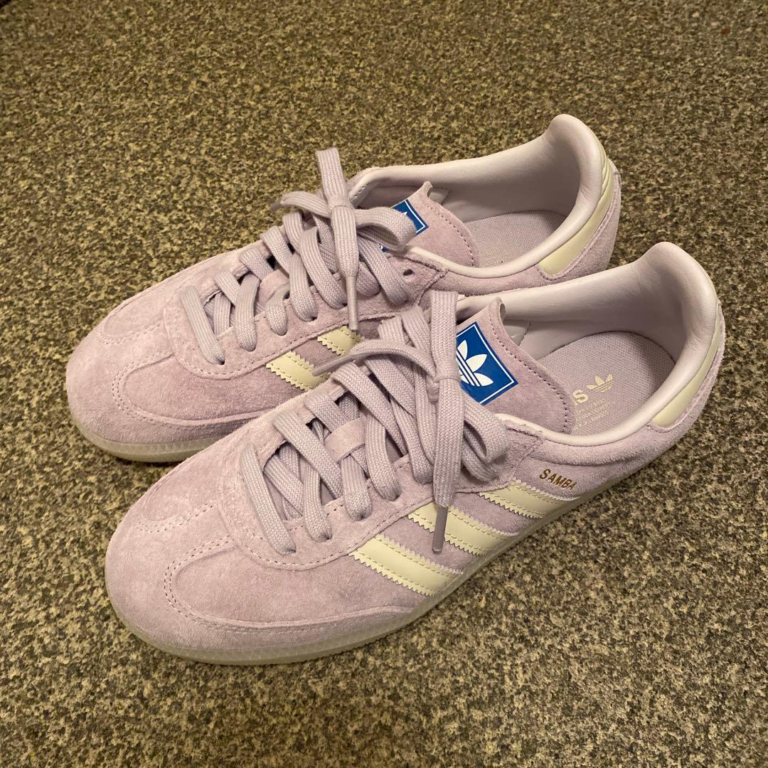 靴 adidas SAMBA OG Silver Dawn purple 23.5