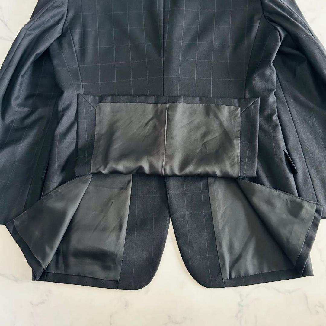 【美品】ポールスミス×カノニコ スーツ セットアップ　チェック ブラック L