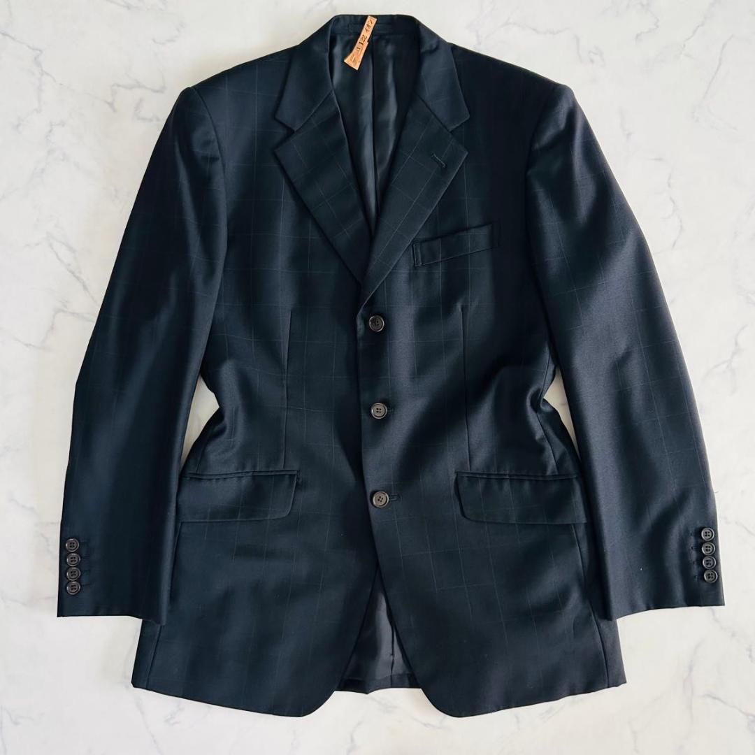 【美品】ポールスミス×カノニコ スーツ セットアップ　チェック ブラック L