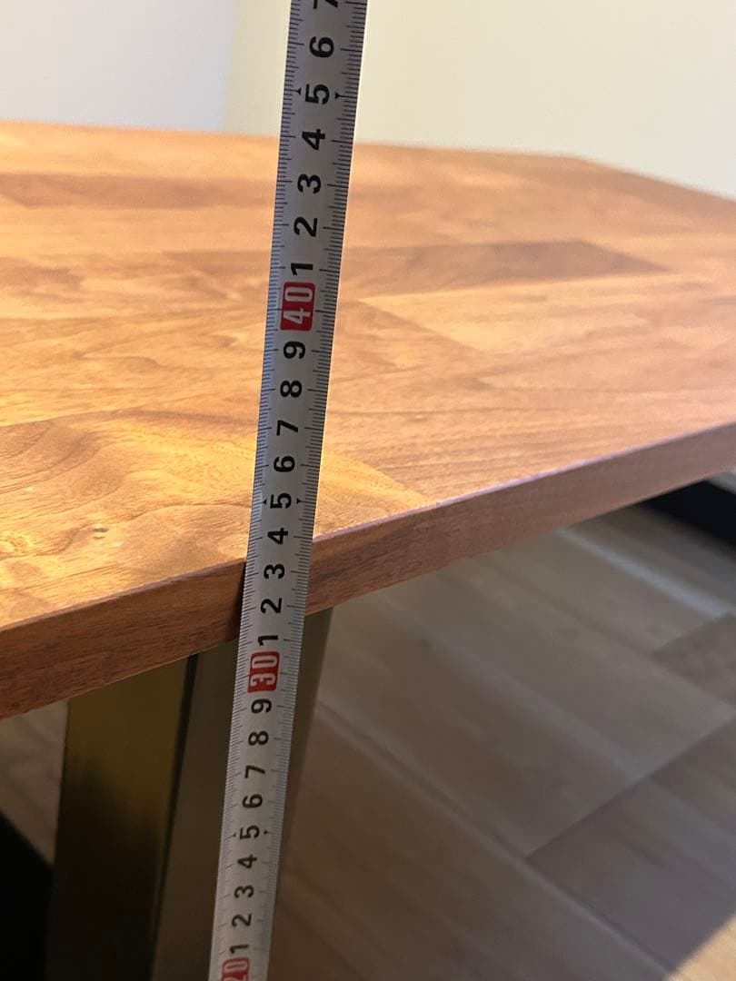 木製モダンテーブル 120cm x 65cm