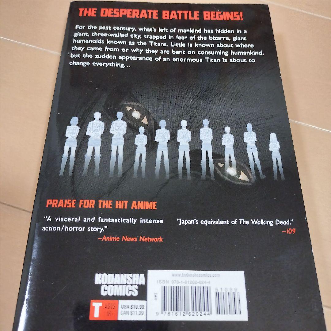 英語版　進撃の巨人　Attack on Titan　1-34　全巻