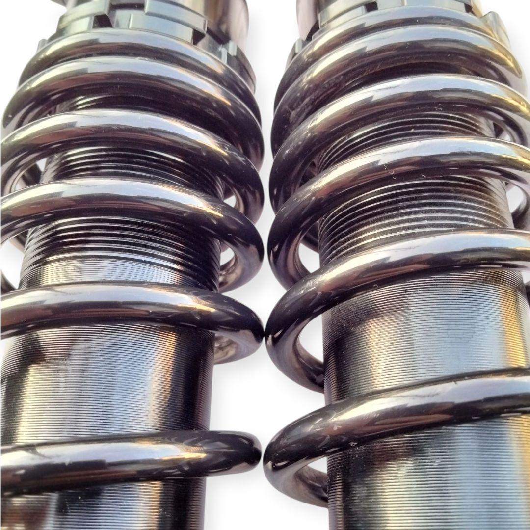 汎用リアサスペンション355mm ブラック黒CB750F、旧車