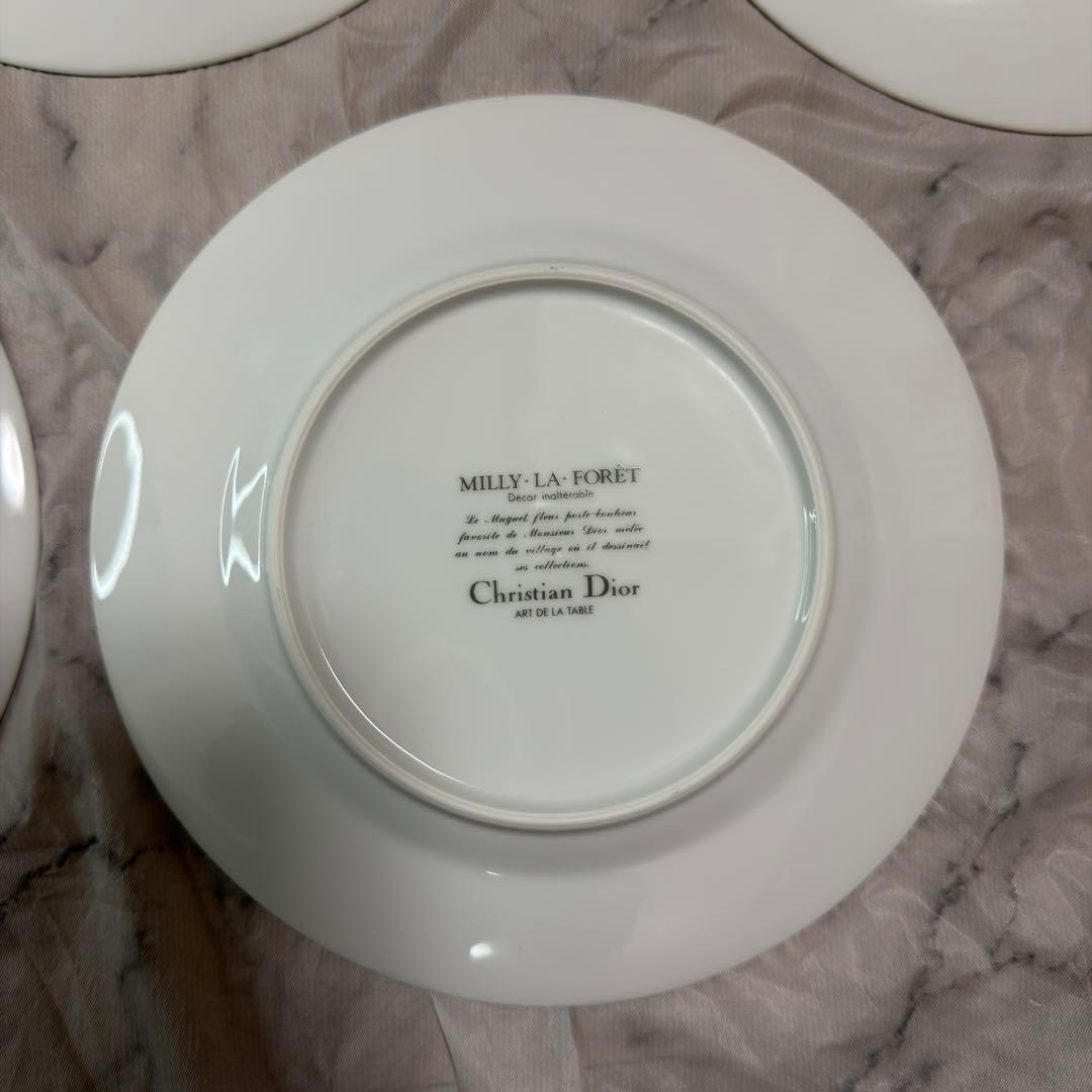 Christian Dior プレート スズラン φ19.5cm 5枚 未使用