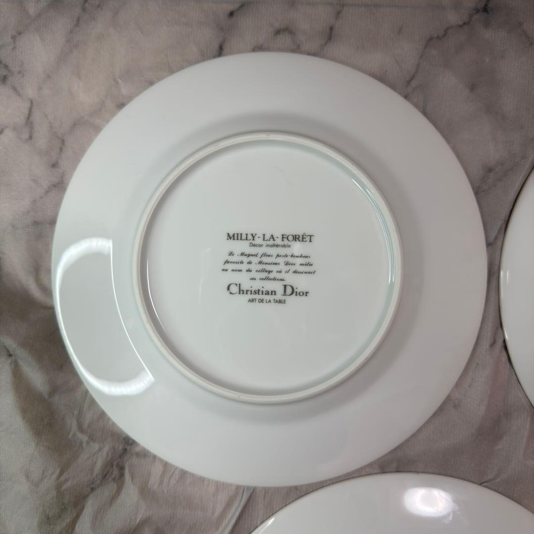 Christian Dior プレート スズラン φ19.5cm 5枚 未使用