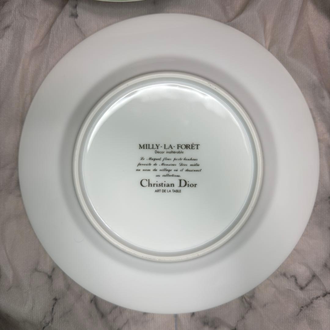 Christian Dior プレート スズラン φ19.5cm 5枚 未使用