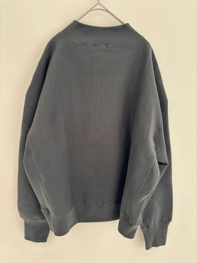 新品　フレームワーク　チャンピオン　別注　ロゴハーフジップ　グレー　F