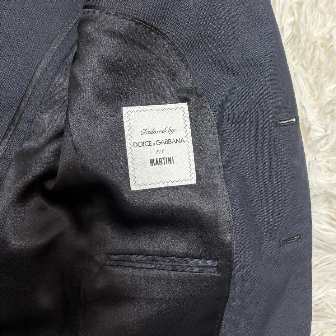 美品 ドルチェ&ガッバーナ マルティーニ テーラードジャケット 黒 シルク混