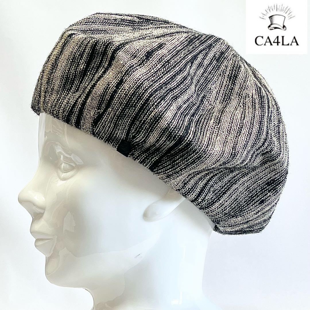 【新品】CA4LAカシラ日本製モード感抜群ジェンダーレス通年可 麻リネン混ベレー